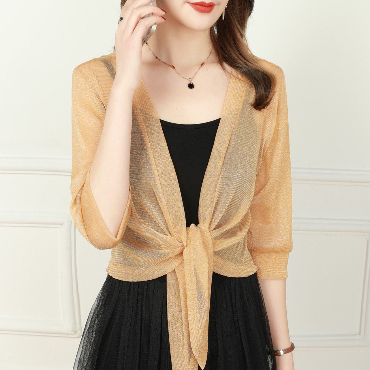Tracey | Elegant Open Front Blouse For Women