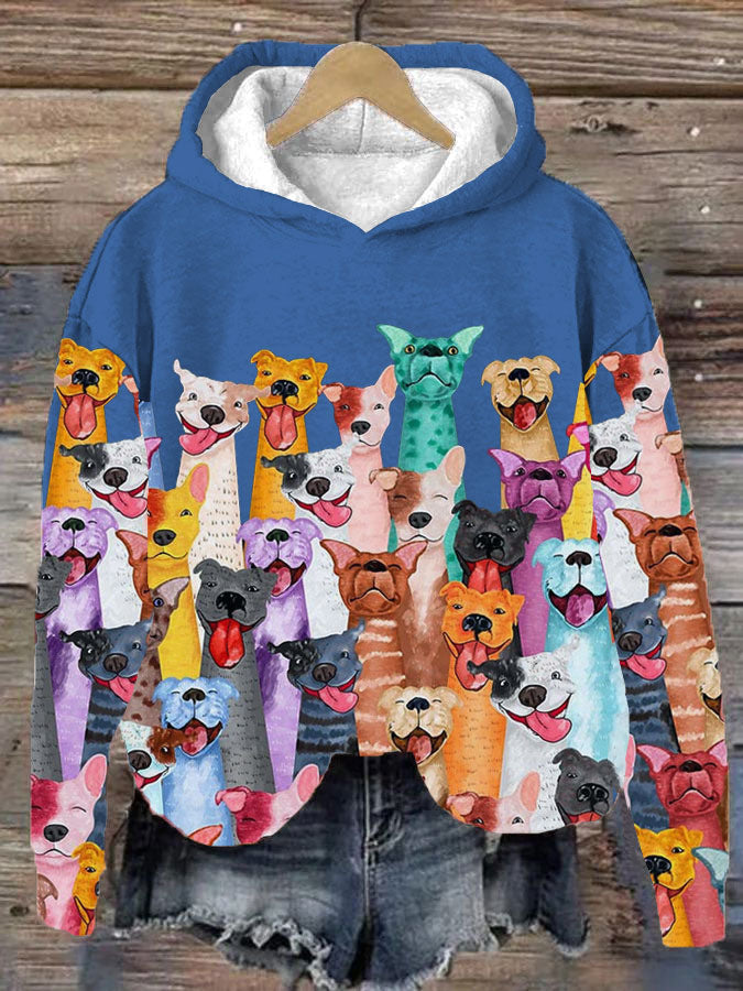Wilma | Women's Fun Dogs printed hoodie