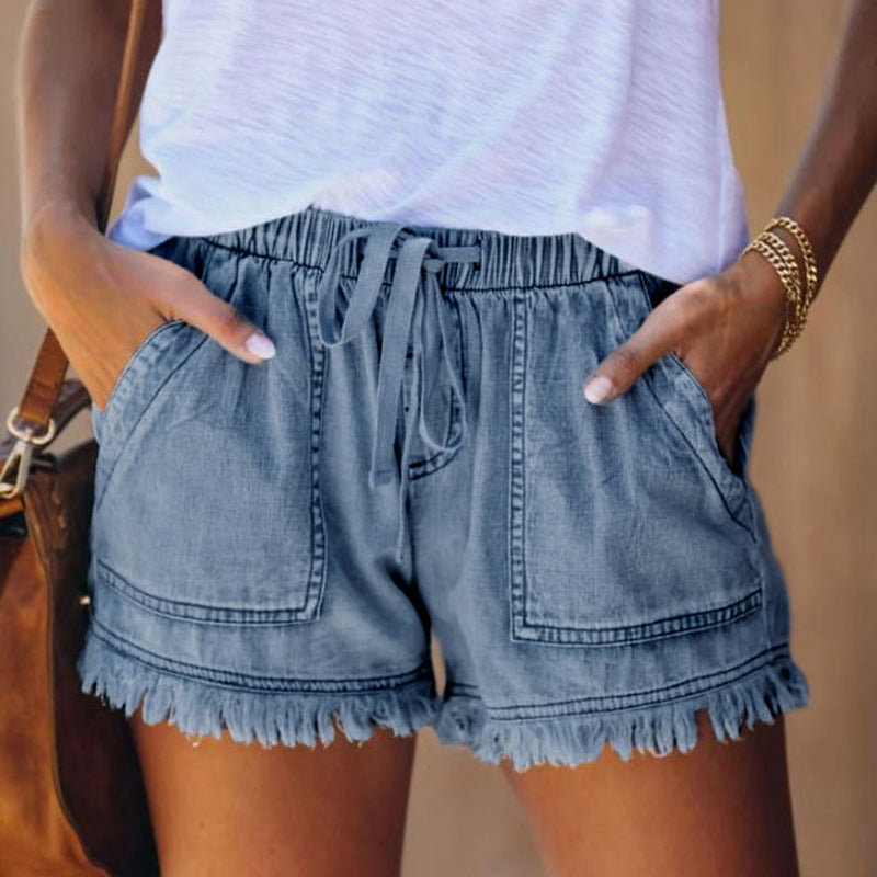 Willa | Stylish High-Waisted Denim Shorts For Trend-Conscious Women