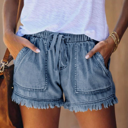 Willa | Stylish High-Waisted Denim Shorts For Trend-Conscious Women
