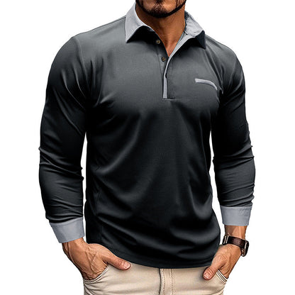 Waverly | Long-Sleeved Polo Shirt With Lapels