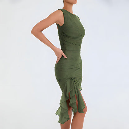 Wren | Midi Dress With Ruffles