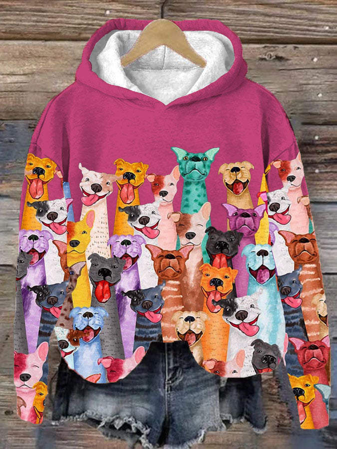 Wilma | Women's Fun Dogs printed hoodie