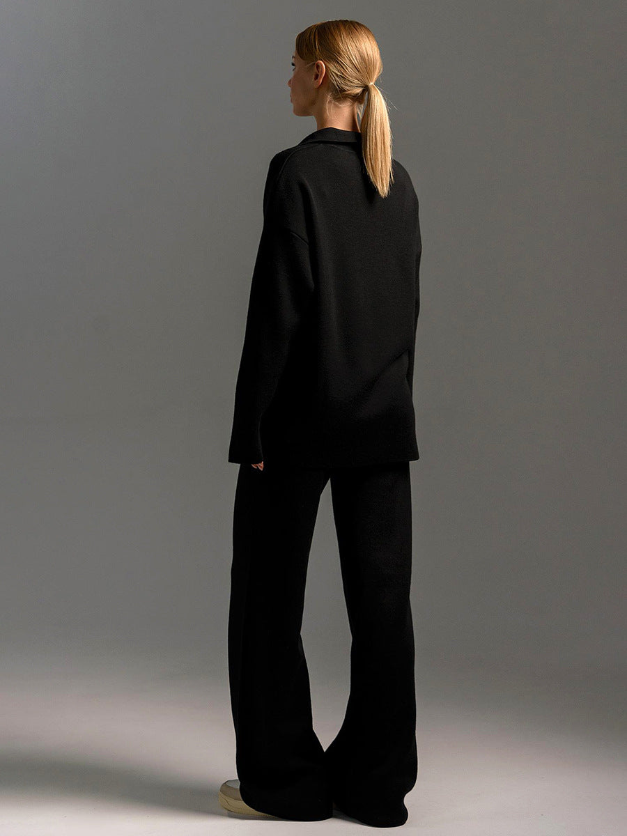 Ursina | Long-sleeved polo shirt and trousers for women
