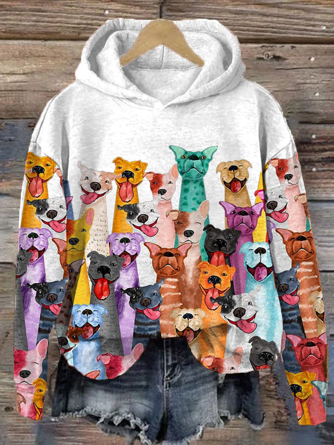Wilma | Women's Fun Dogs printed hoodie