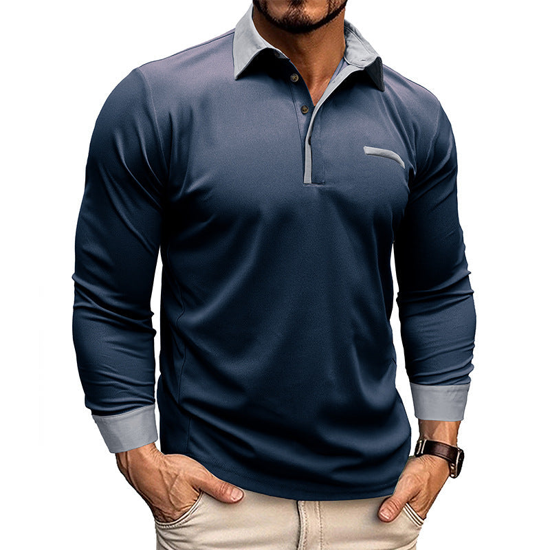 Waverly | Long-Sleeved Polo Shirt With Lapels