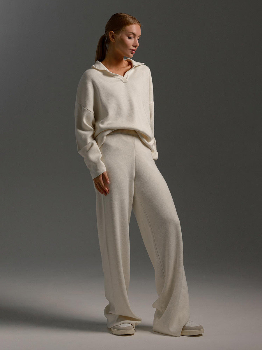 Ursina | Long-sleeved polo shirt and trousers for women