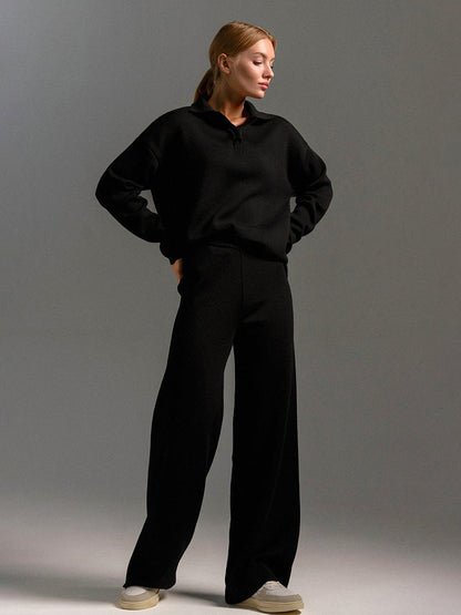 Ursina | Long-sleeved polo shirt and trousers for women