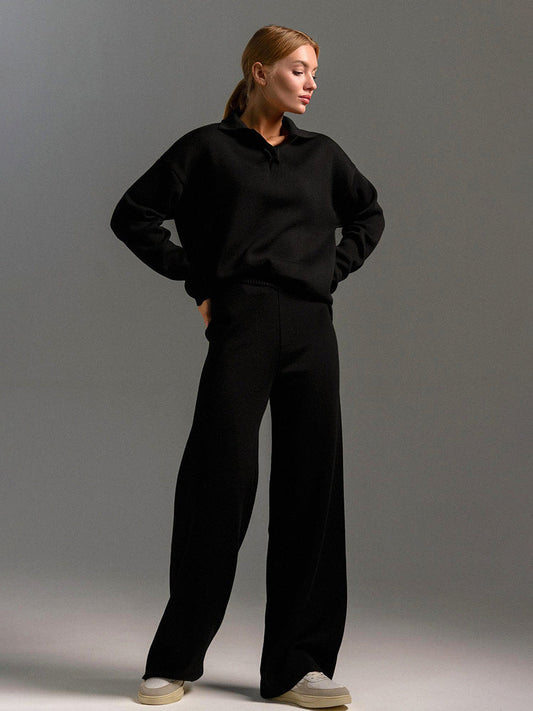 Ursina | Long-sleeved polo shirt and trousers for women