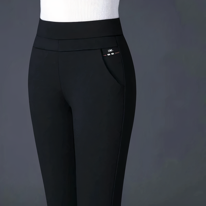 Uma | High-Waisted Stretch Trousers