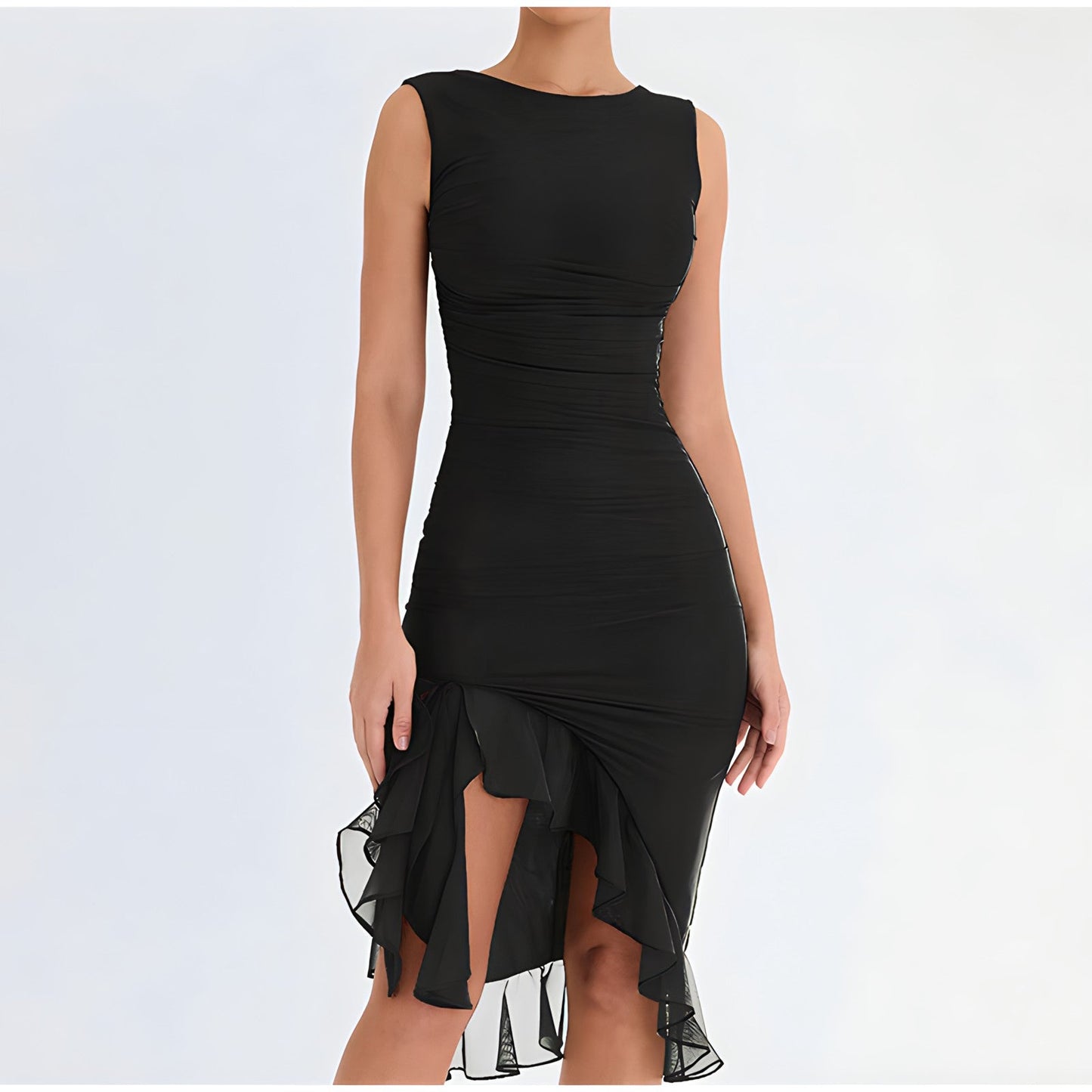 Wren | Midi Dress With Ruffles
