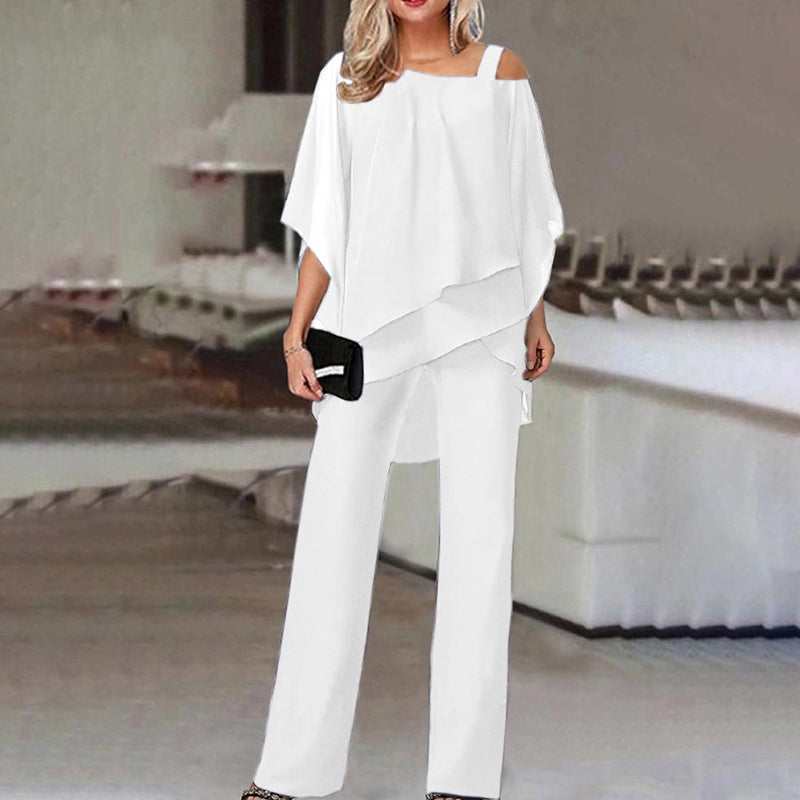 Violet | Batwing Sleeve Pants Irregular Set