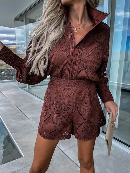 Wynne | Lace Romper Dress