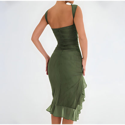 Wren | Midi Dress With Ruffles