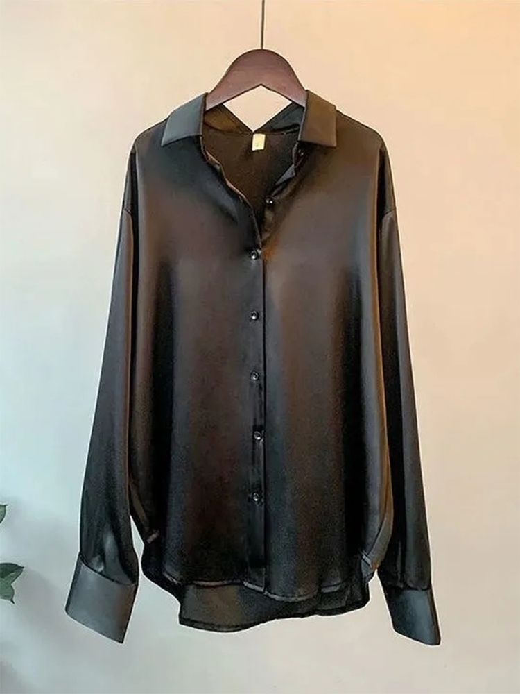 Wren | Loose Satin Blouse