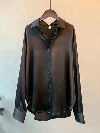 Wren | Loose Satin Blouse