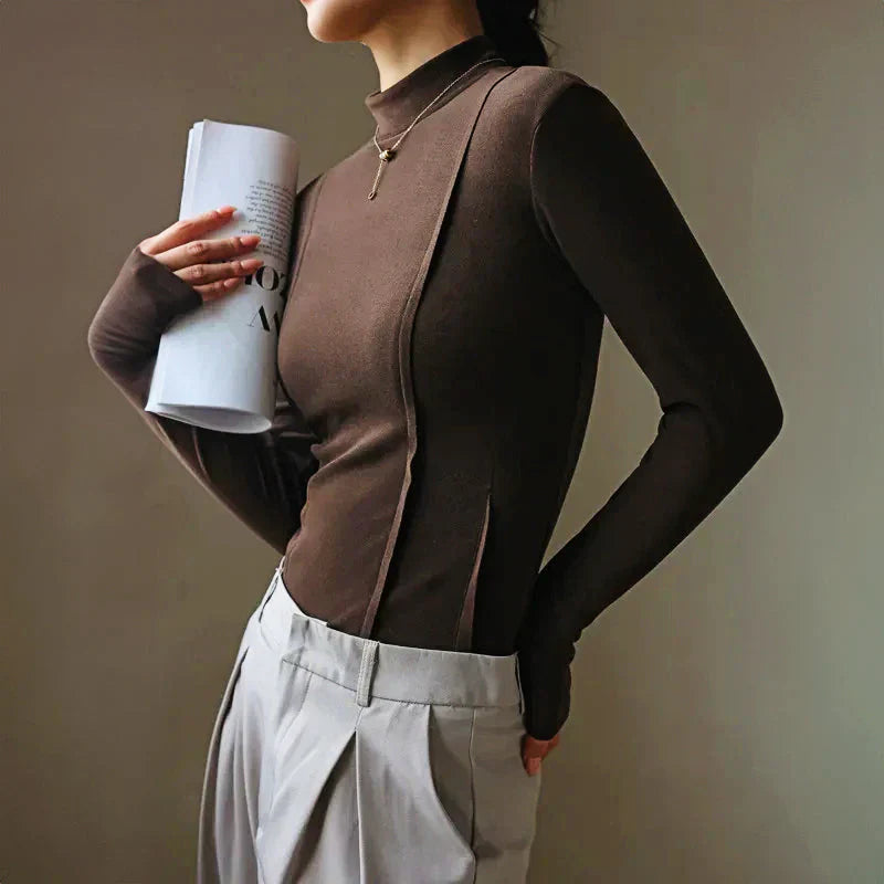 Verónica | Long-sleeved roll-neck sweater for women