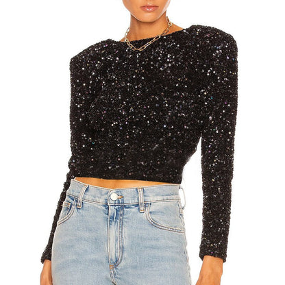 Tina | Glamorous Glitter Top For Women