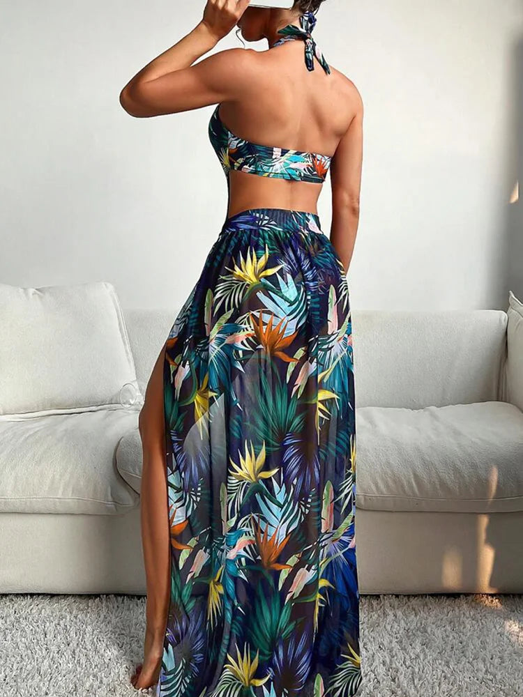 Veda | One-Piece Swimsuit With Beach Skirt