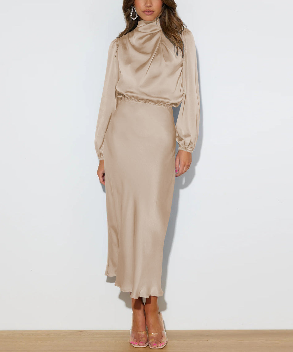 Thea | Long Satin Dress