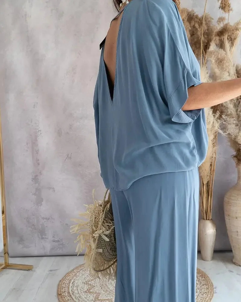 Uxue | Two-Piece Summer Set In A Loose Fit