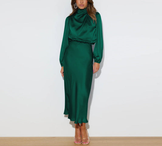 Thea | Long Satin Dress