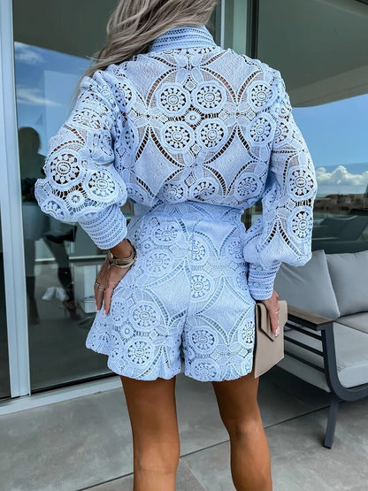 Wynne | Lace Romper Dress