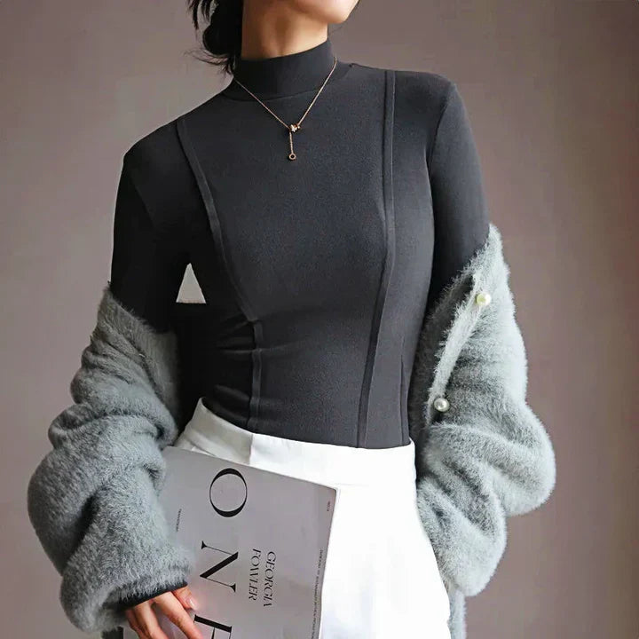 Verónica | Long-sleeved roll-neck sweater for women