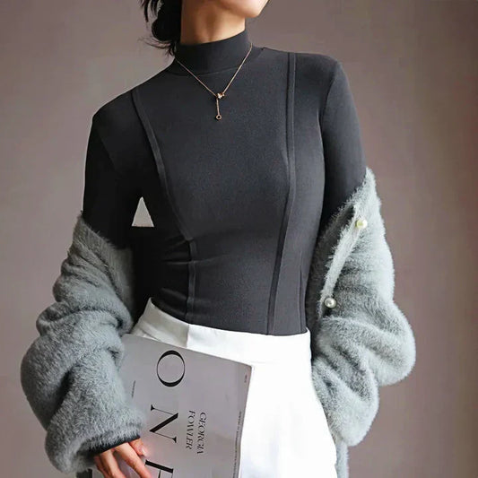 Verónica | Long-sleeved roll-neck sweater for women