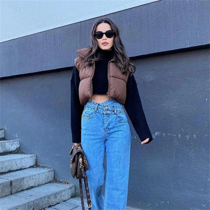 Abigail | Short down vest for women