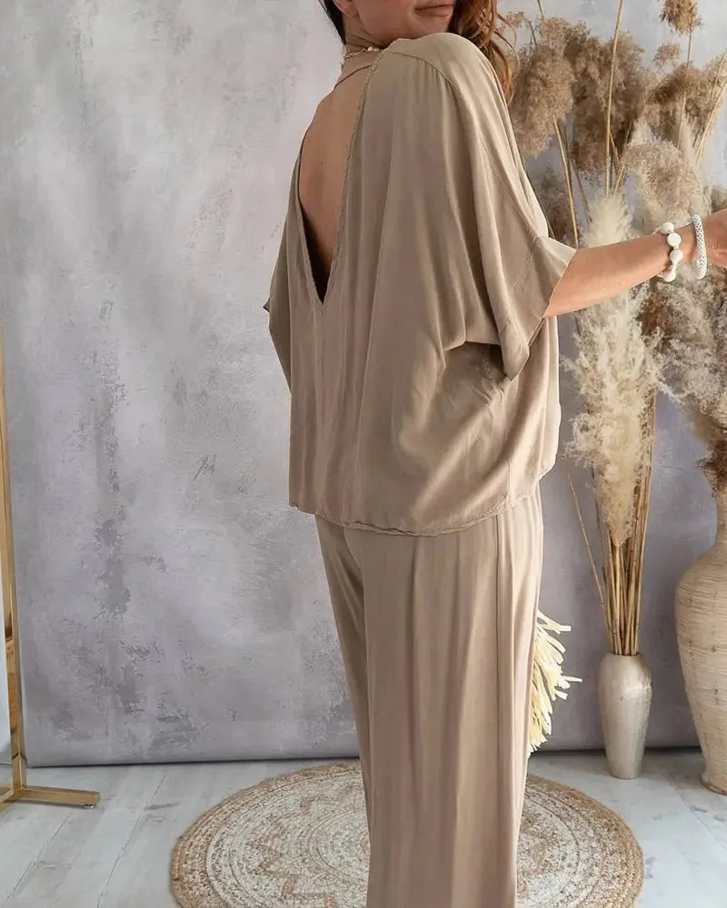 Uxue | Two-Piece Summer Set In A Loose Fit