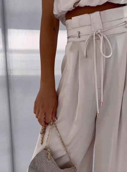 Abigail | Sleeveless Silk Set