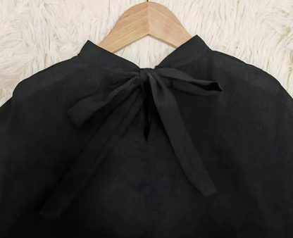 Trinidad | Black Timeless Short Sleeve Top