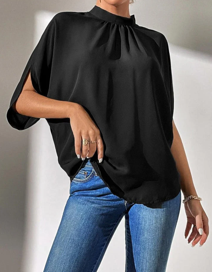 Trinidad | Black Timeless Short Sleeve Top