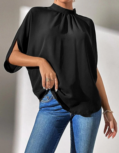 Trinidad | Black Timeless Short Sleeve Top