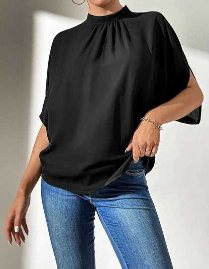 Trinidad | Black Timeless Short Sleeve Top