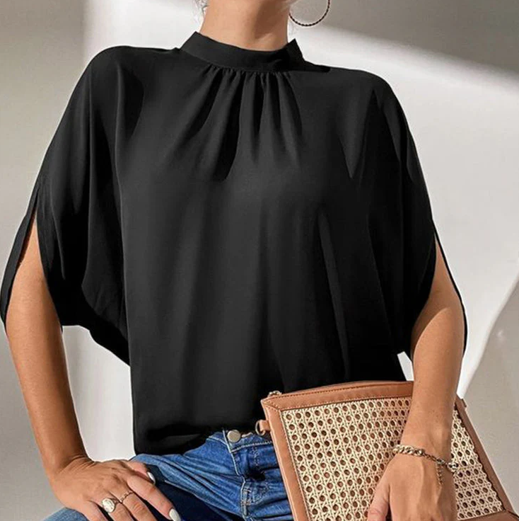 Trinidad | Black Timeless Short Sleeve Top