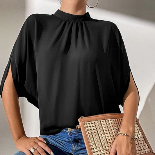 Trinidad | Black Timeless Short Sleeve Top