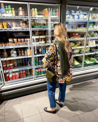 Xandra | Stylish quilted jacket with floral pattern for women