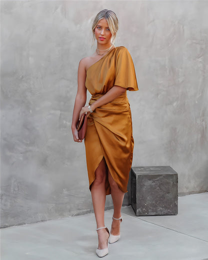 Tilda | Elegant Cocktail Dress With One Shoulder