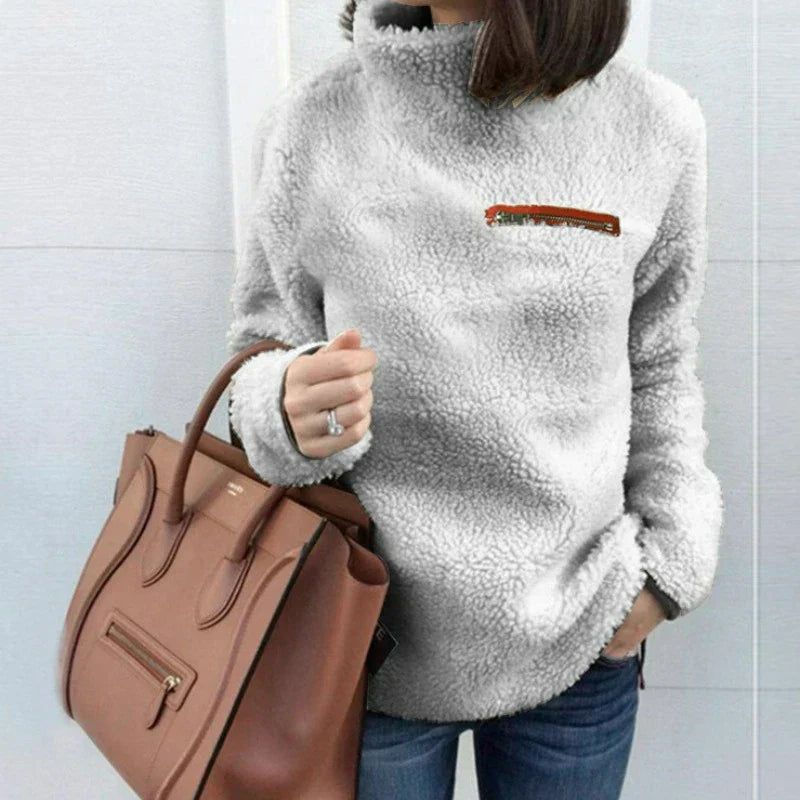 Vanessa | Long-sleeved roll-neck sweater for women