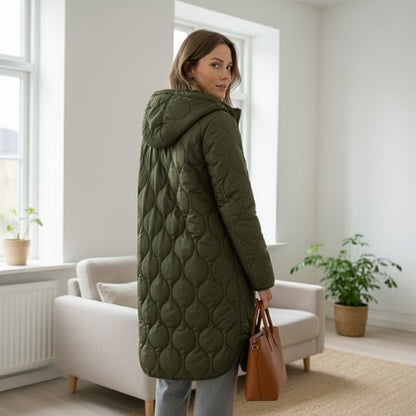 Willow | Women's parka with print, hood, elegant and comfortable