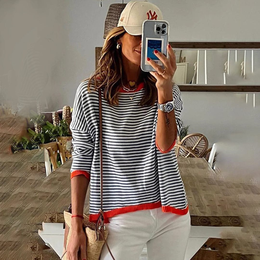 Wisteria | Striped sweater for women