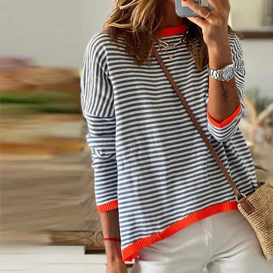 Wisteria | Striped sweater for women