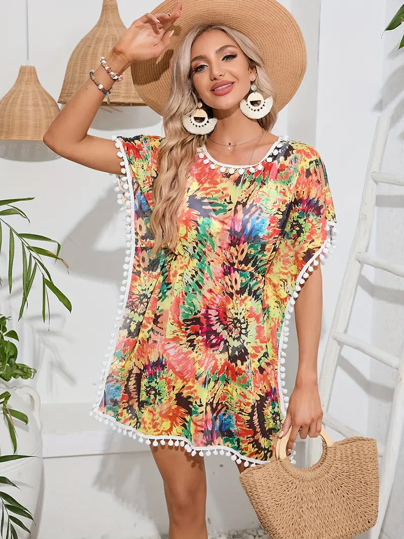Abarne | Stylish Beach Dress With Print