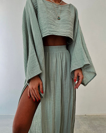Uma | Two-Piece Set Flowy Split In
