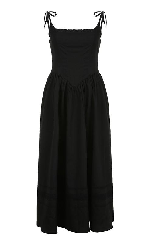 Veda | A-Line Midi Slip With Lace Trim