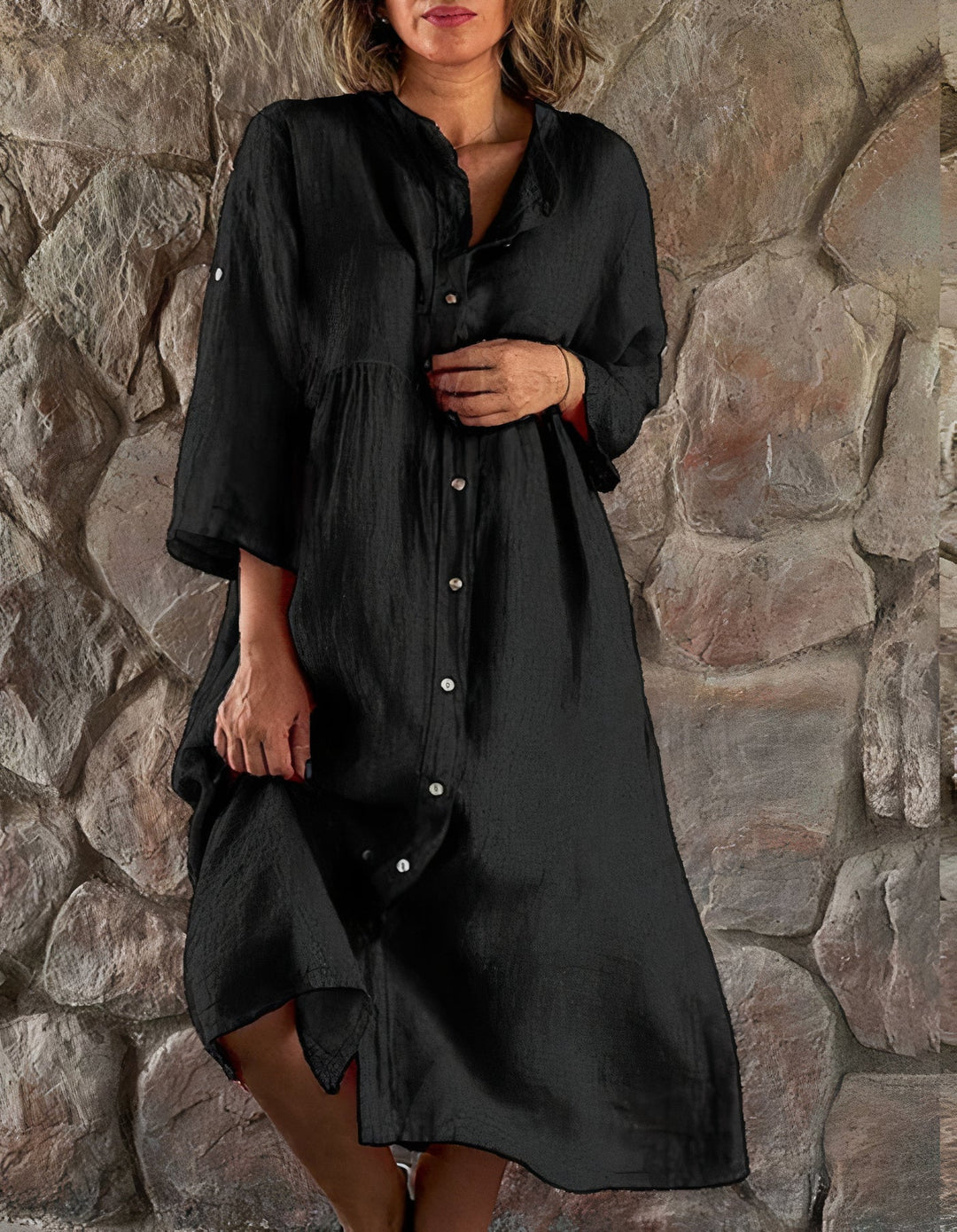 Tiffany | Breathable Cotton And Linen Beach Dress