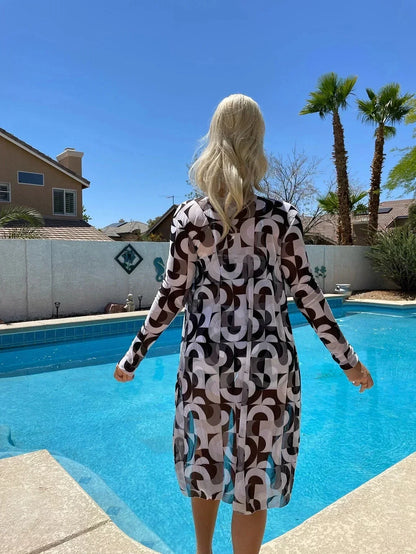 Thalia | High-Waisted Bikini Set With Cover-Up