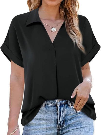 Verónica | Casual Summer Shirt With Turn-Down Collar For Women